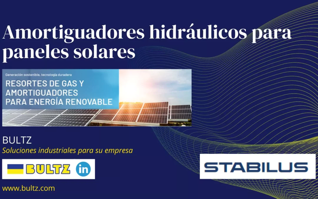 Amortiguadores hidráulicos para paneles solares